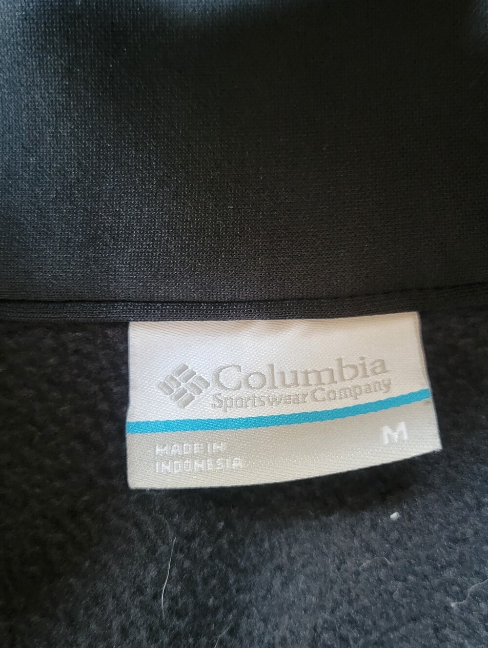 Columbia Fleece Falls Half Zip Hybrid Fleece Pullover Sweater Black Men's Medium - Picture 5 of 7